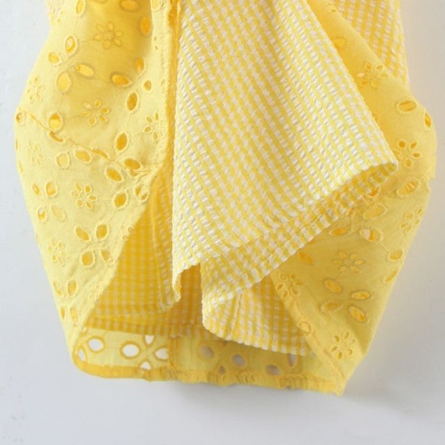 Liana - Sun-kissed cami dress with eyelet embroidery