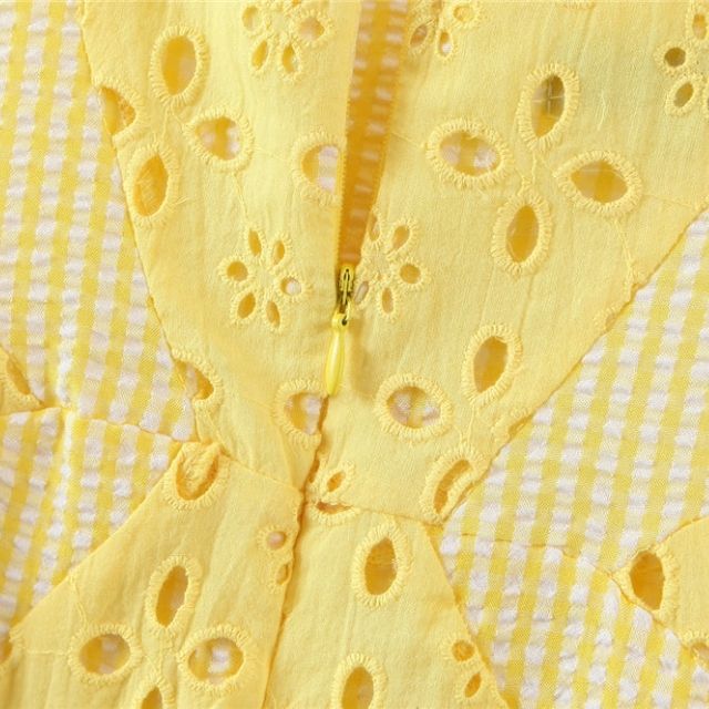 Liana - Sun-kissed cami dress with eyelet embroidery