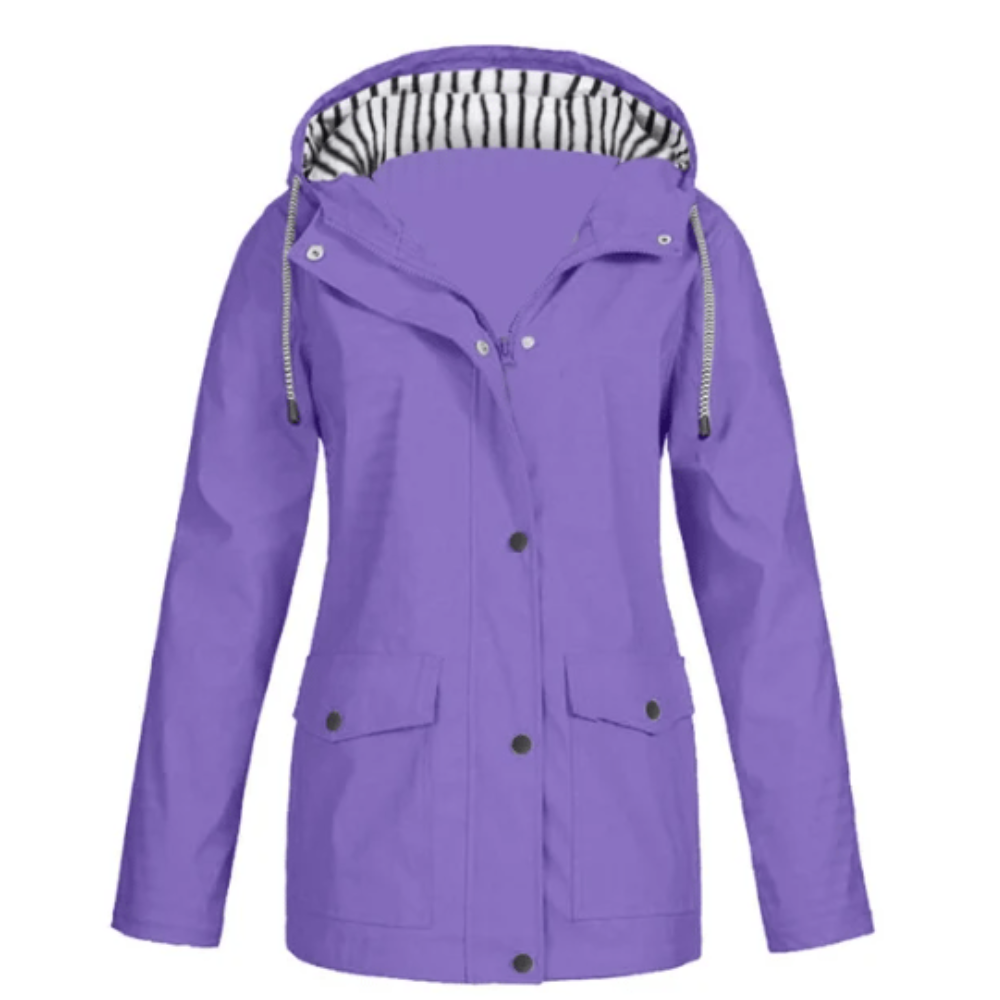 Long hooded winter jacket for women