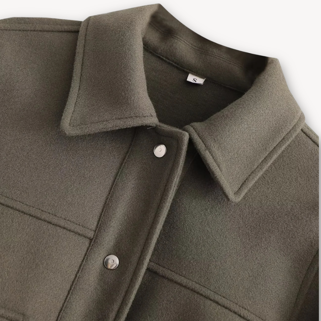 Loravelle | Women's Cropped Jacket - Soft Fabric, Casual Wear