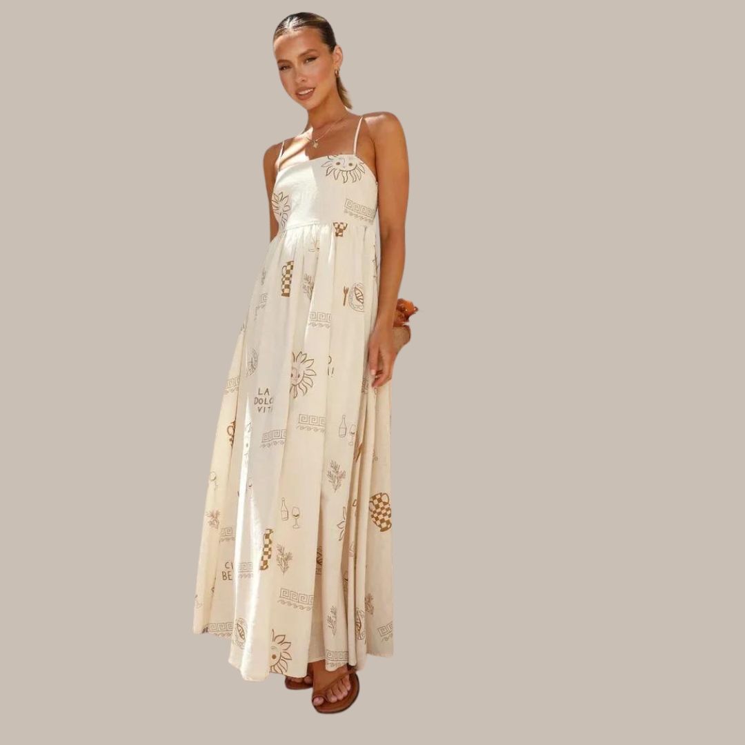 Bella Vita - Summer maxi dress with delicate prints