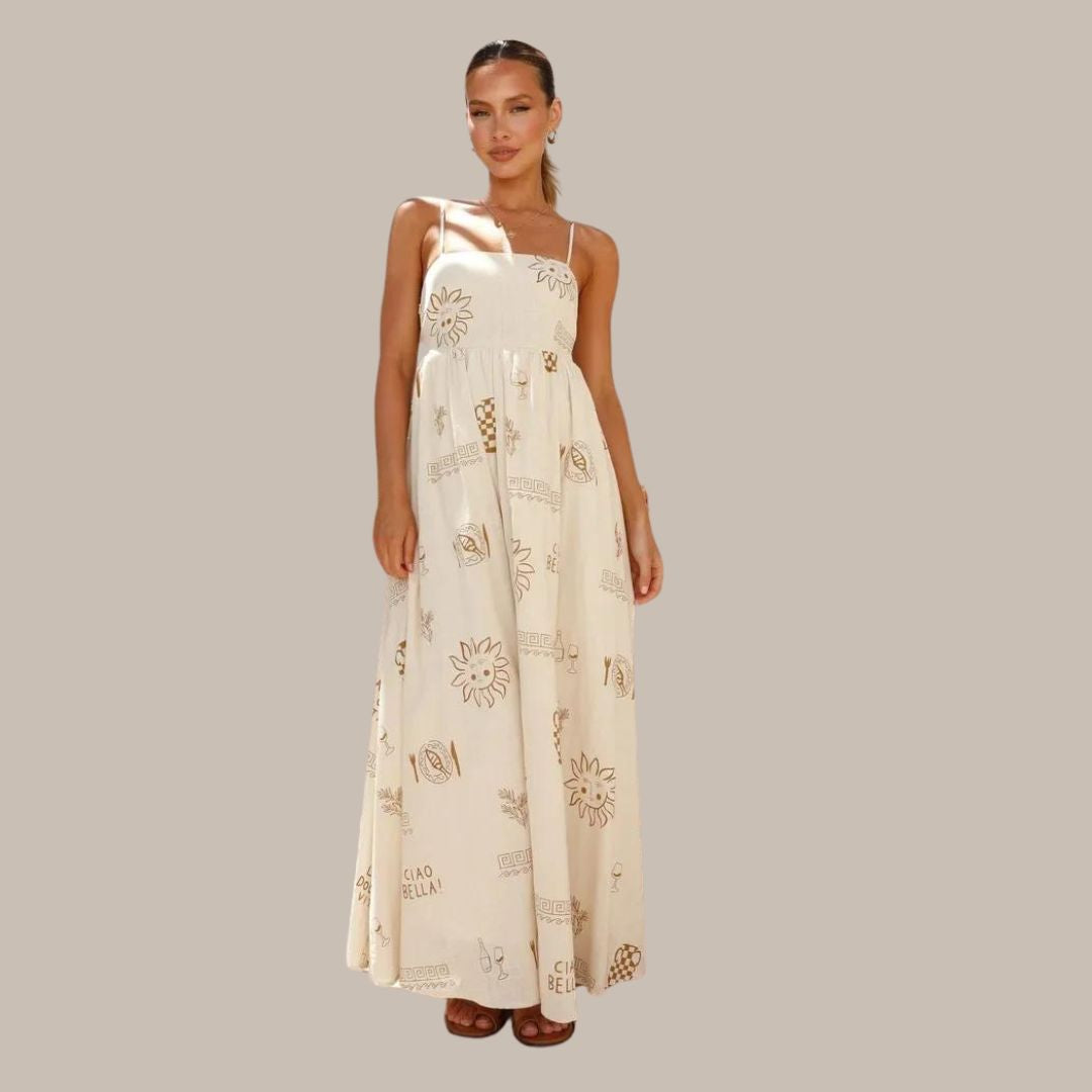 Bella Vita - Summer maxi dress with delicate prints