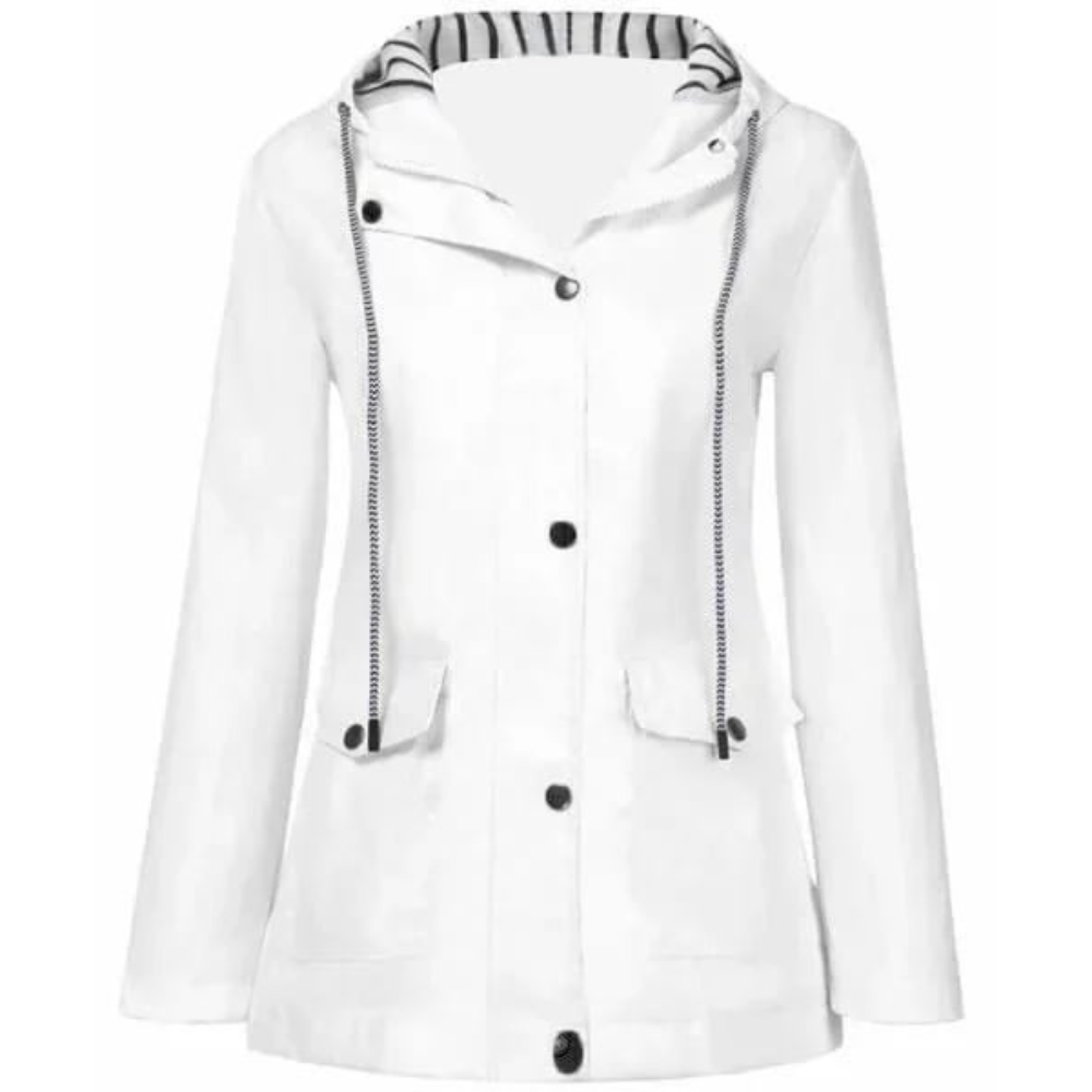 Long hooded winter jacket for women