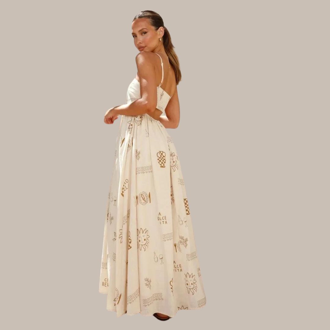 Bella Vita - Summer maxi dress with delicate prints