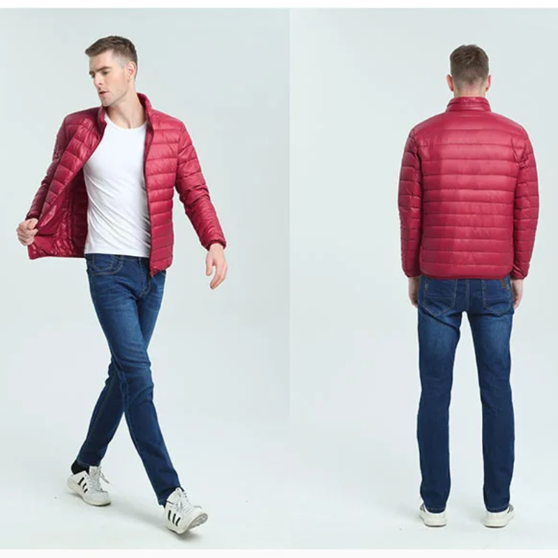 Insulated quilted transition jacket for men