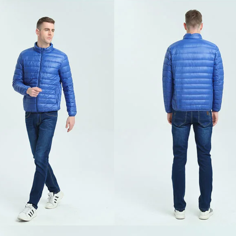Insulated quilted transition jacket for men