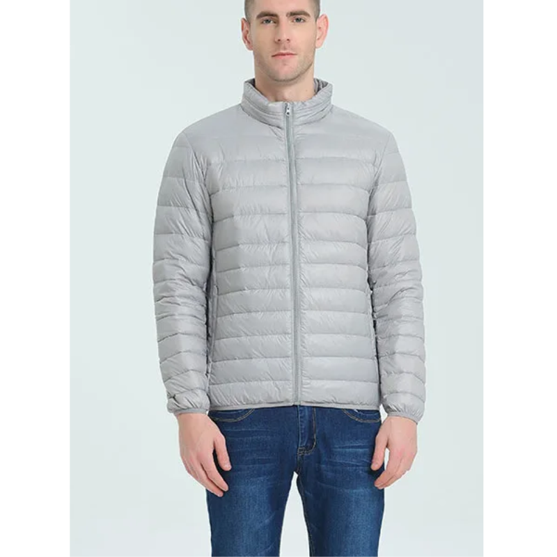 Insulated quilted transition jacket for men