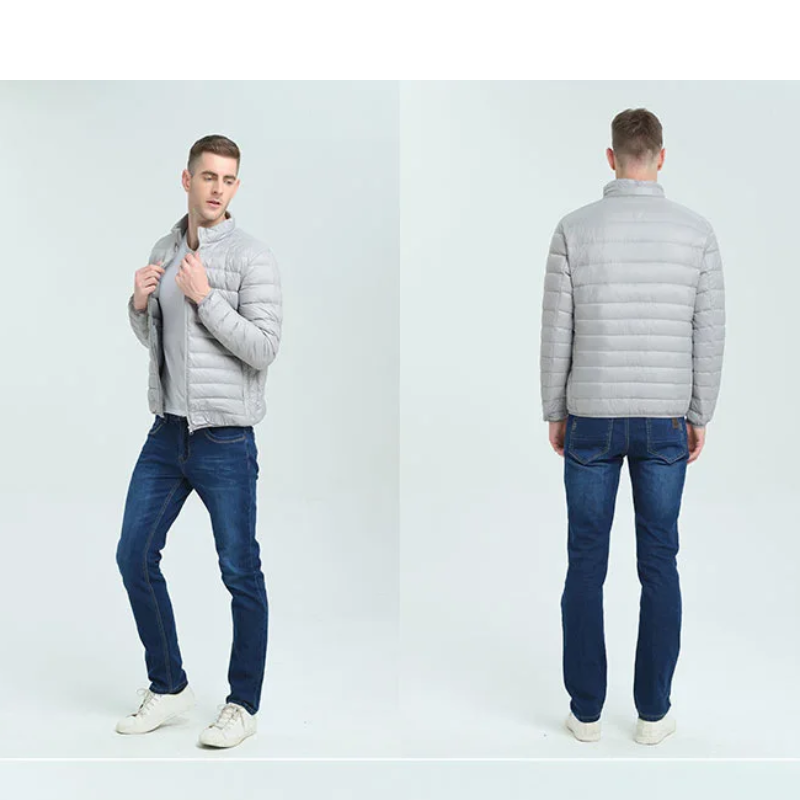 Insulated quilted transition jacket for men