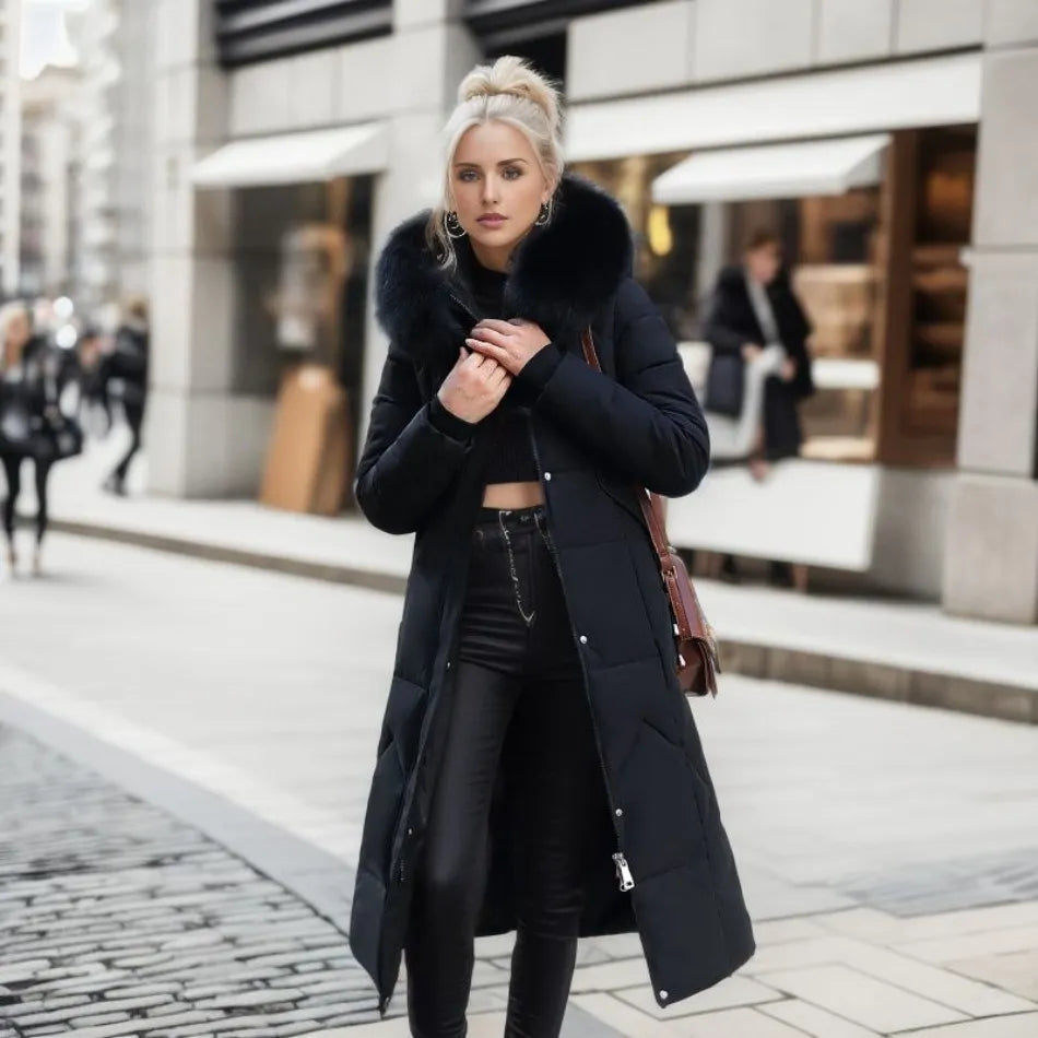 Stylish warm winter coat for women