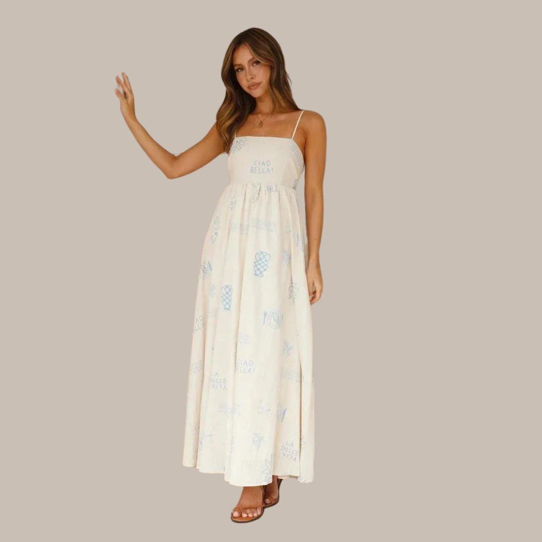 Bella Vita - Summer maxi dress with delicate prints