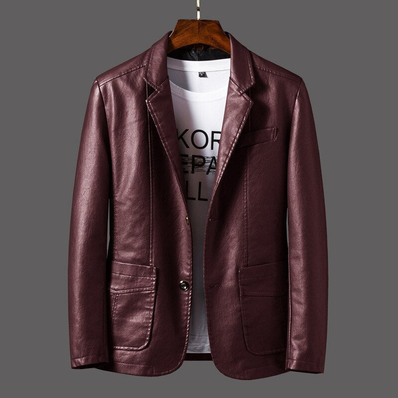 Enze | Men's Leather Jacket