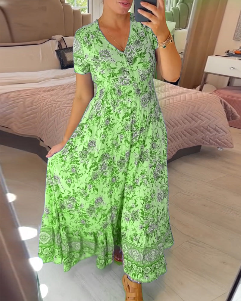 Winona | Casual boho floral dress