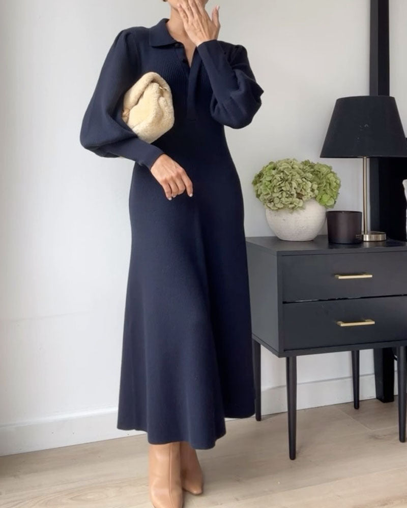 Elegant stylish long sleeve dress for women