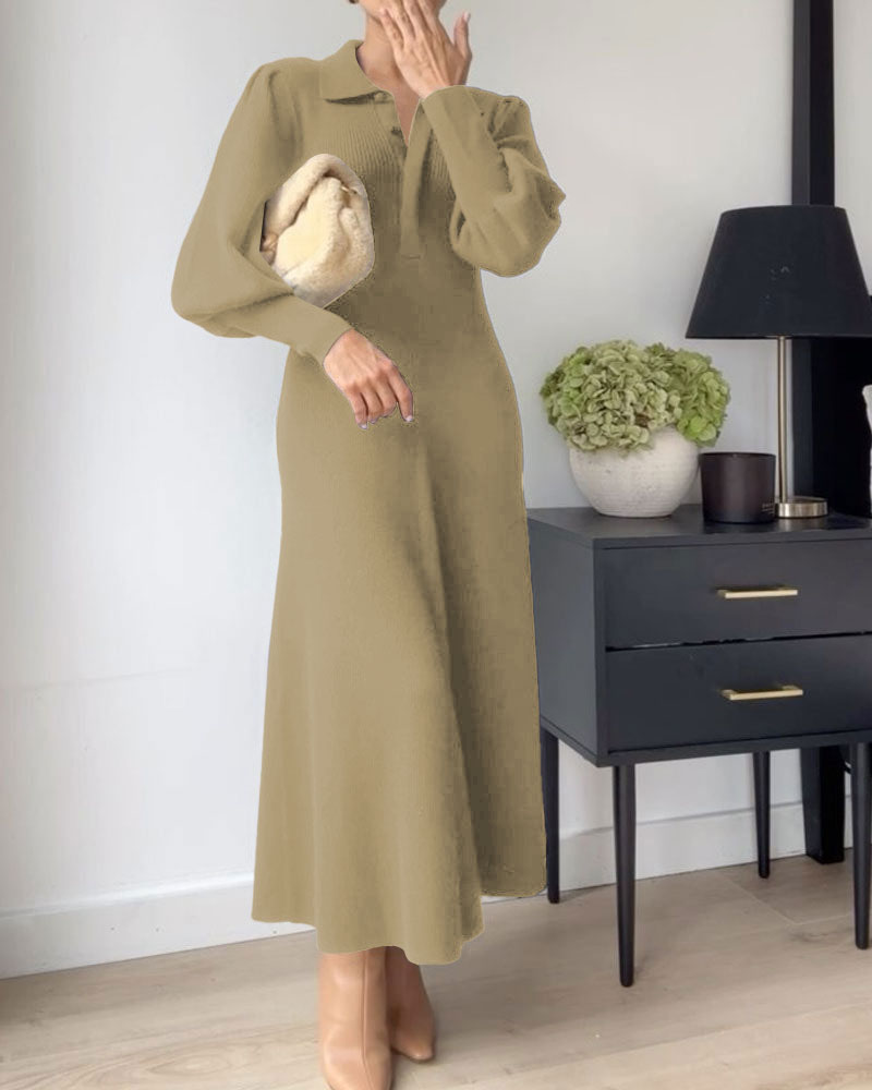 Elegant stylish long sleeve dress for women
