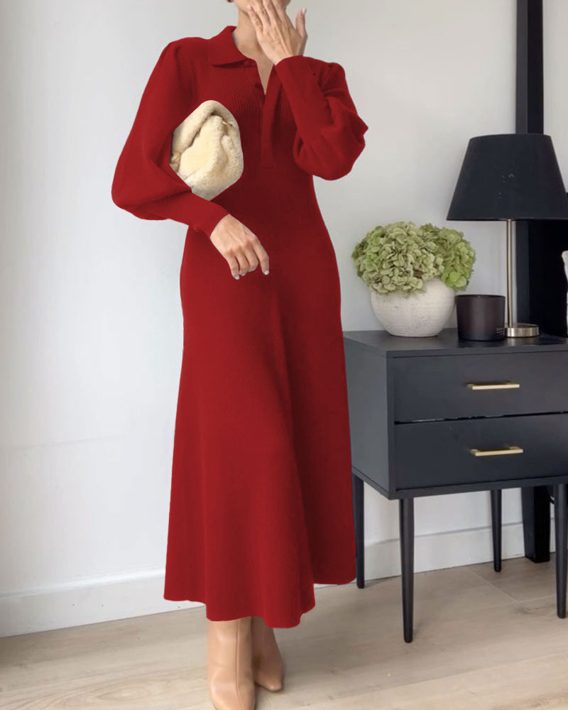 Elegant stylish long sleeve dress for women
