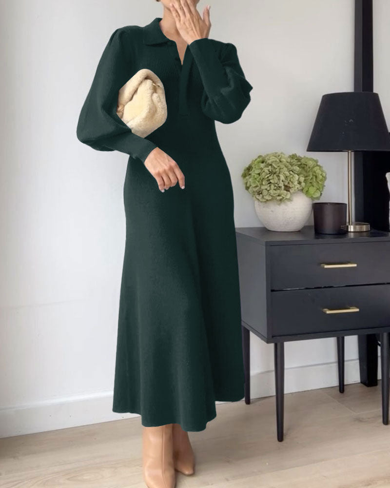 Elegant stylish long sleeve dress for women