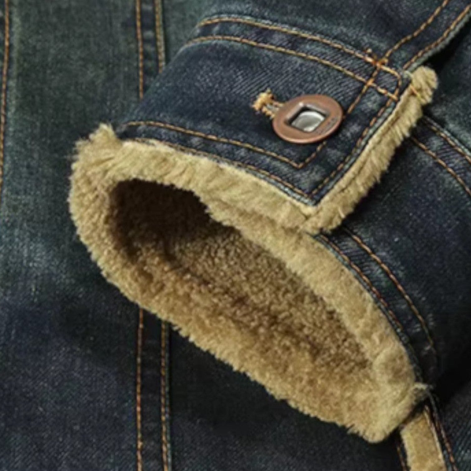 Monacogents | Men's Fleece-Lined Denim Jacket
