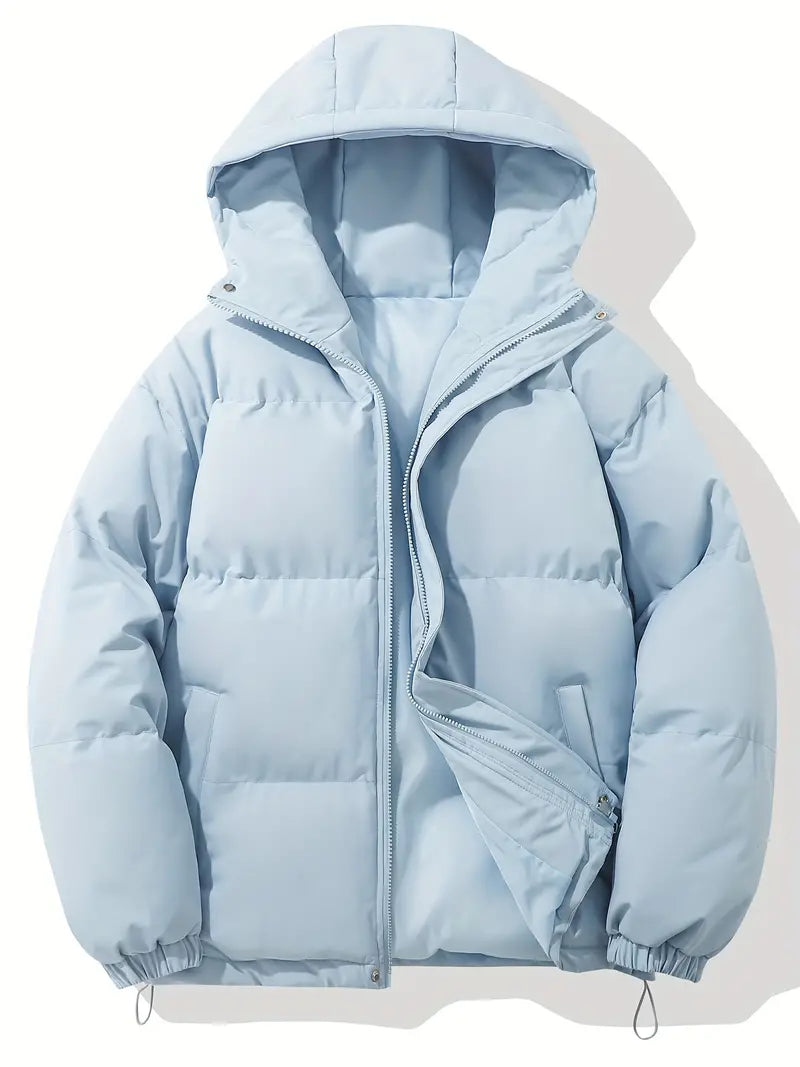 Women's Puffer Jacket - Insulated Quilted Design - Hooded - Windproof & Warm