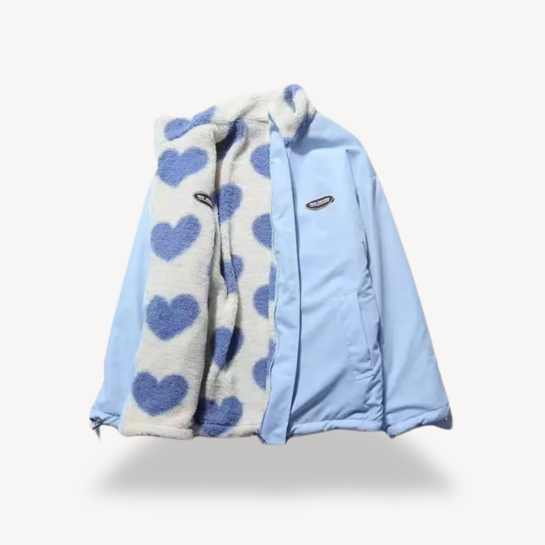Loravelle | Women's Fleece-Lined Heart Jacket