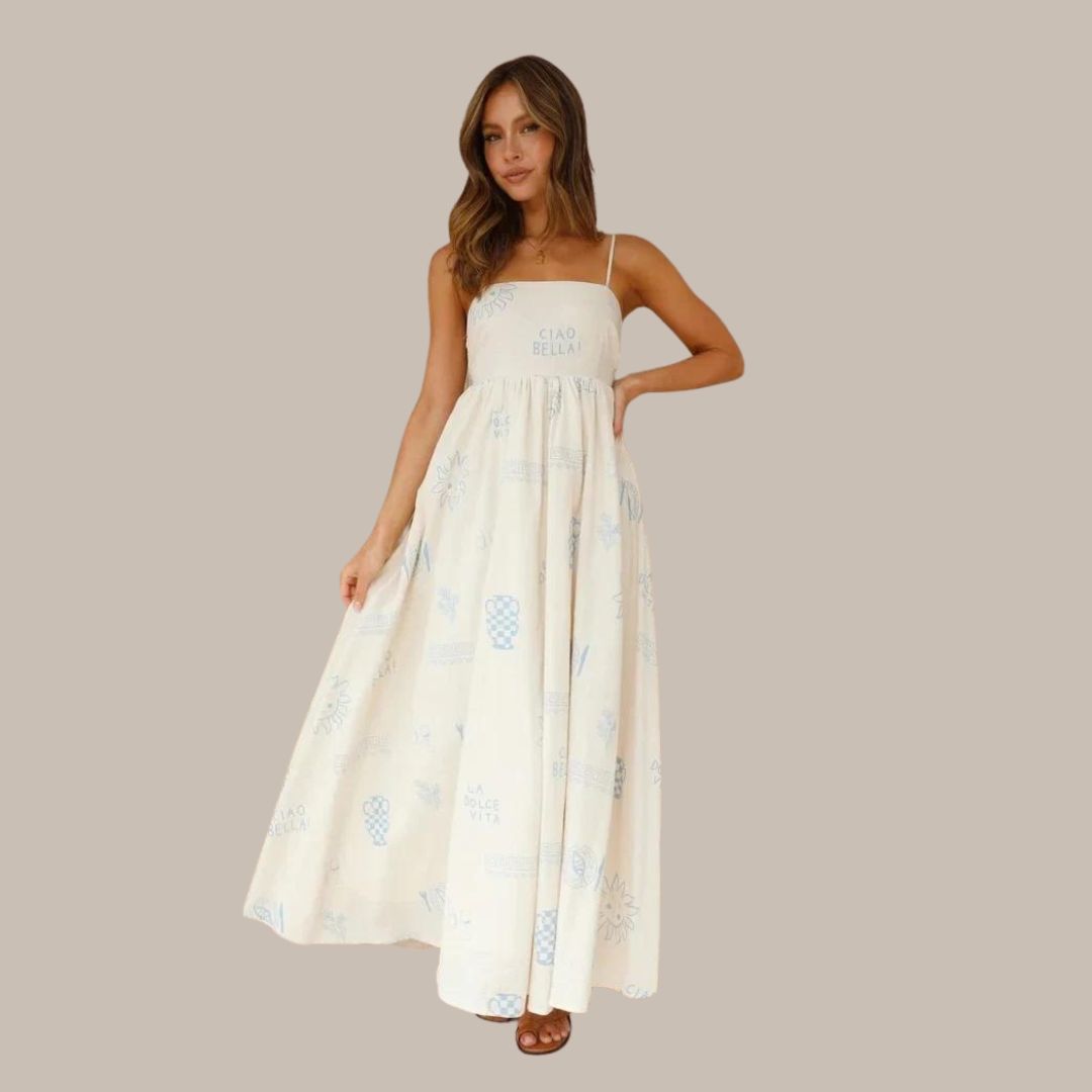Bella Vita - Summer maxi dress with delicate prints