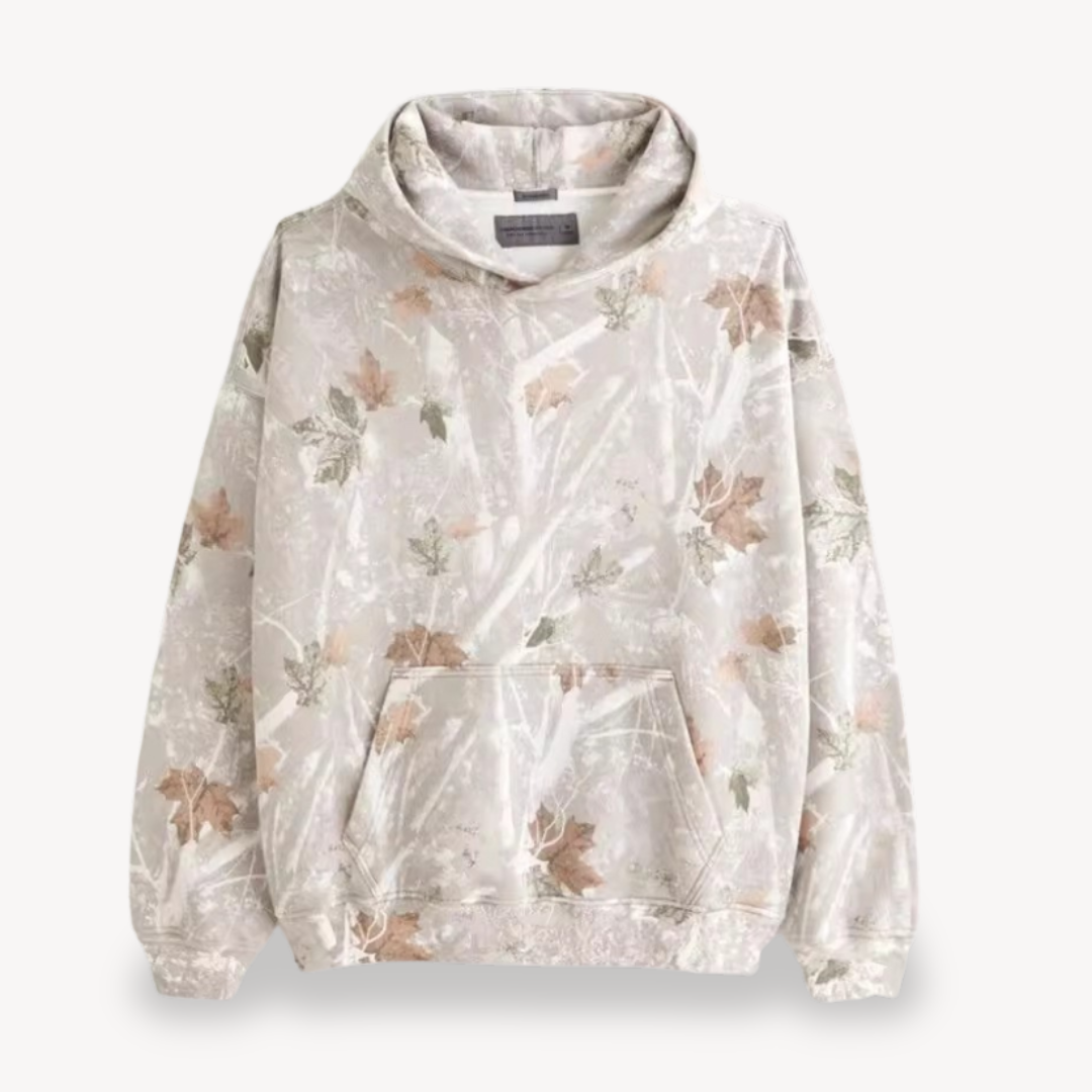 Loravelle | Men's Camo Hoodie – Fleece-Lined Pullover