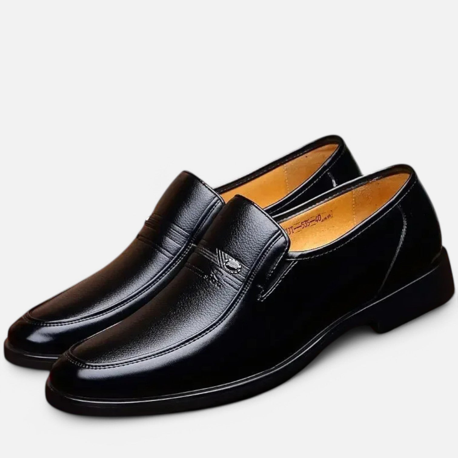 Monacogents | Men's Luxury Leather Loafers – Formal Slip-On Dress Shoes