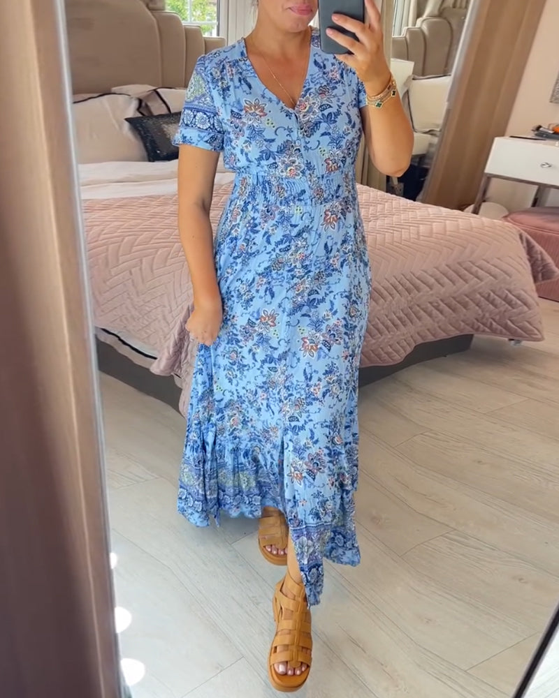 Winona | Casual boho floral dress