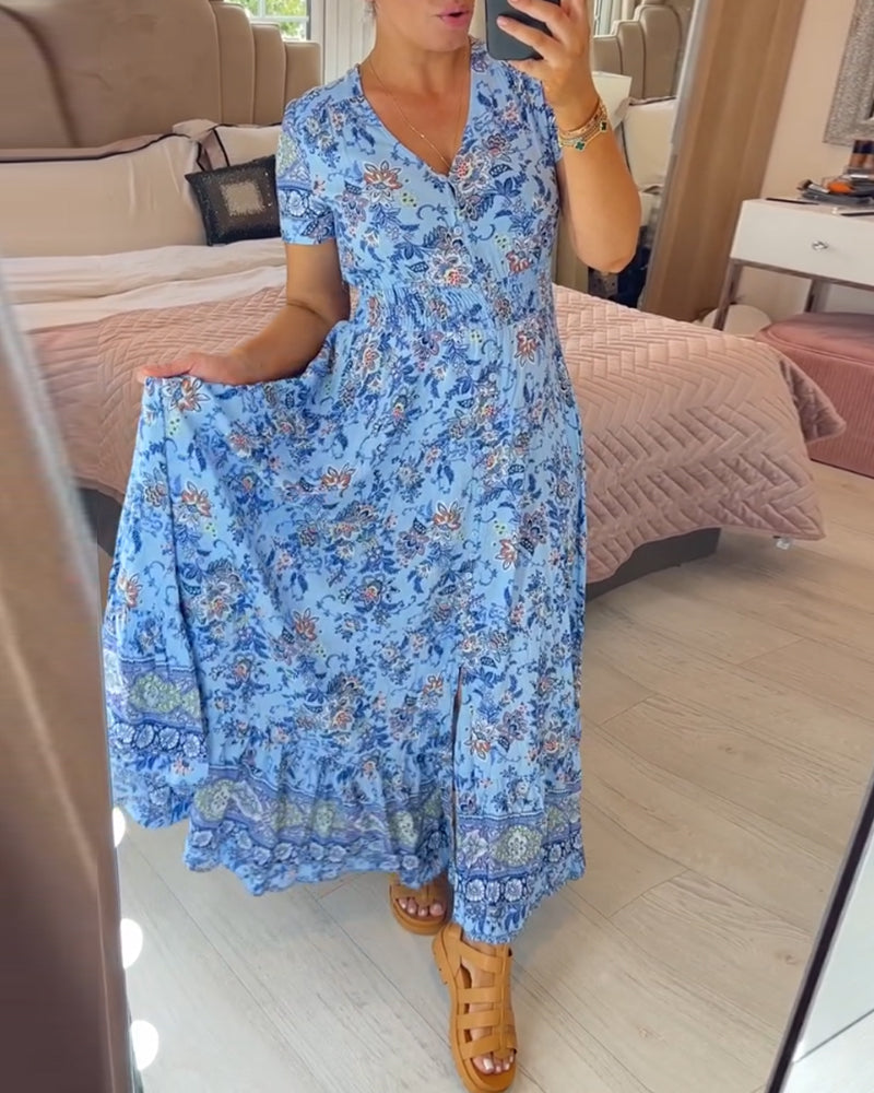 Winona | Casual boho floral dress