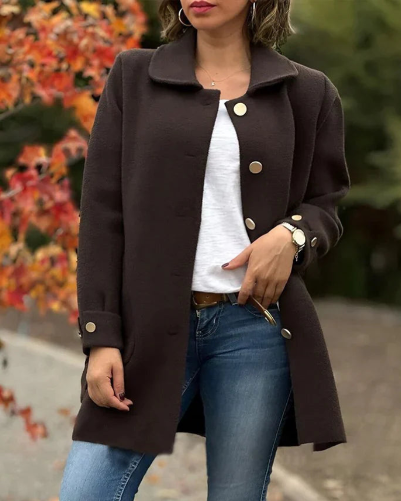 Elegant cosy winter jacket coat for women