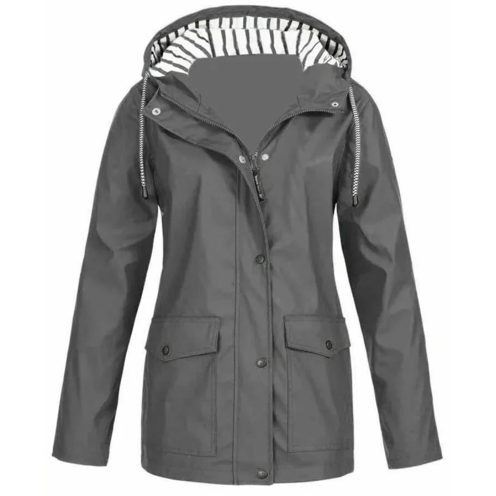 Long hooded winter jacket for women