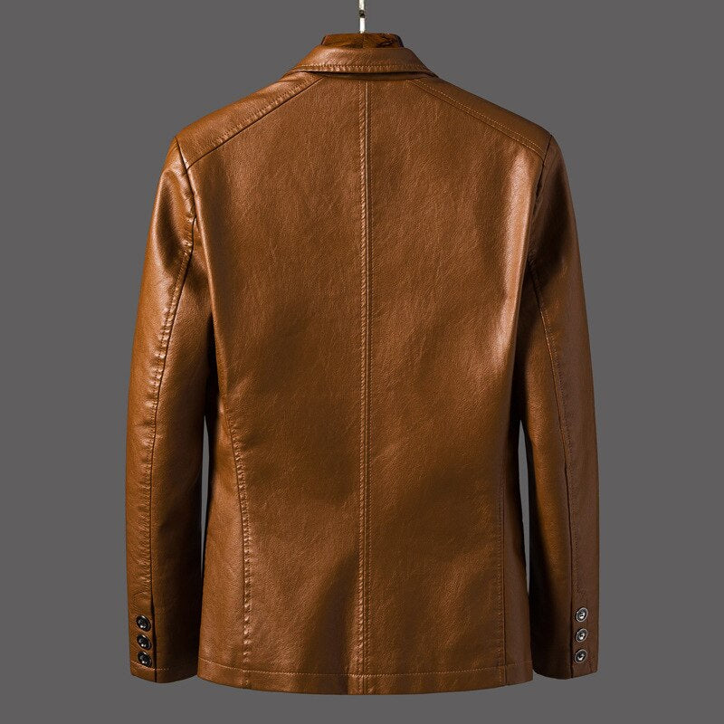 Enze | Men's Leather Jacket