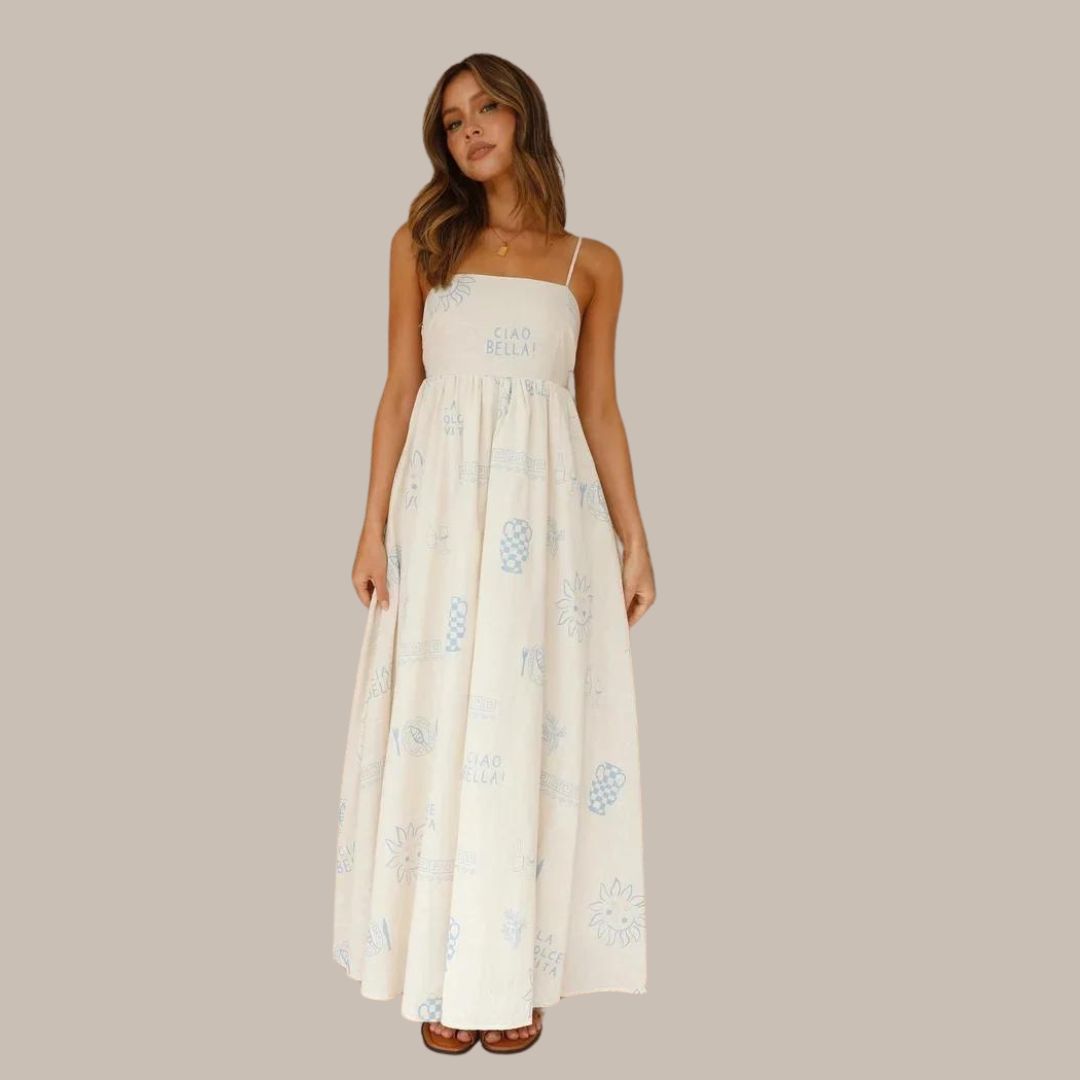 Bella Vita - Summer maxi dress with delicate prints