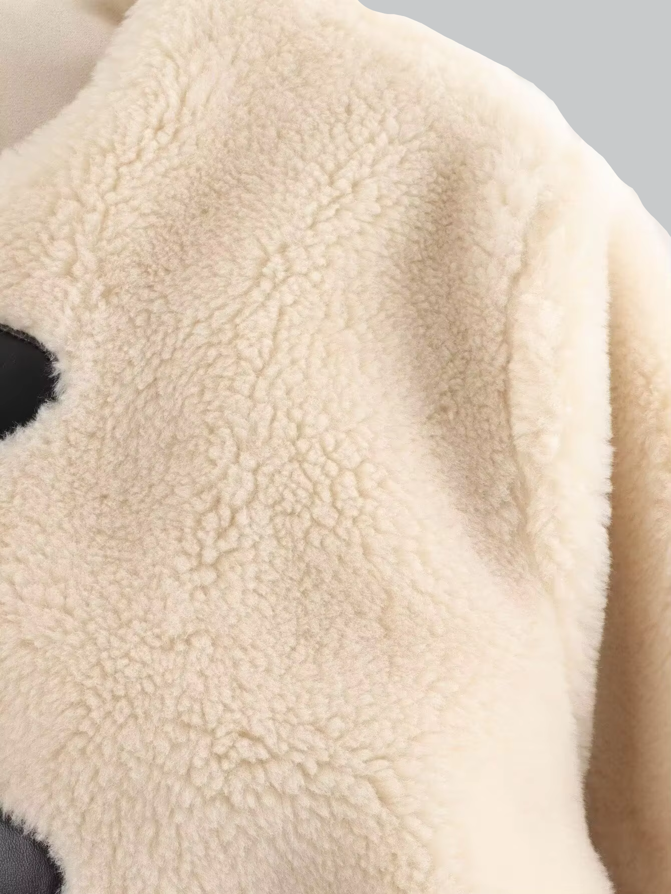 Cozy fleece knit jacket for women