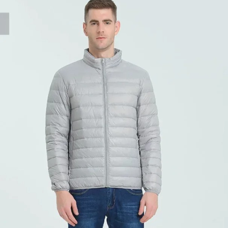 Insulated quilted transition jacket for men