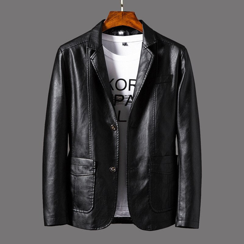 Enze | Men's Leather Jacket