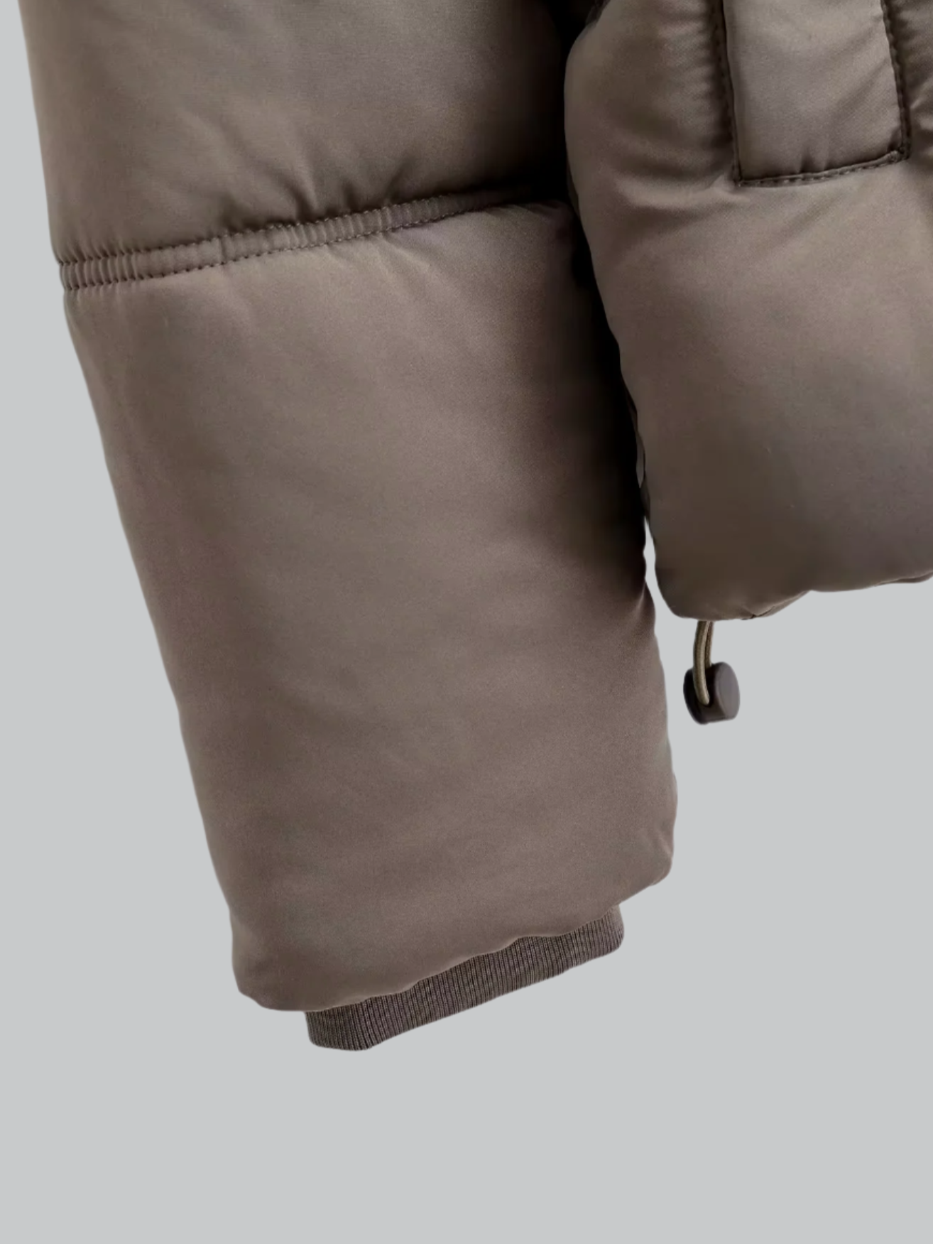Cold-proof solid parka jacket for women
