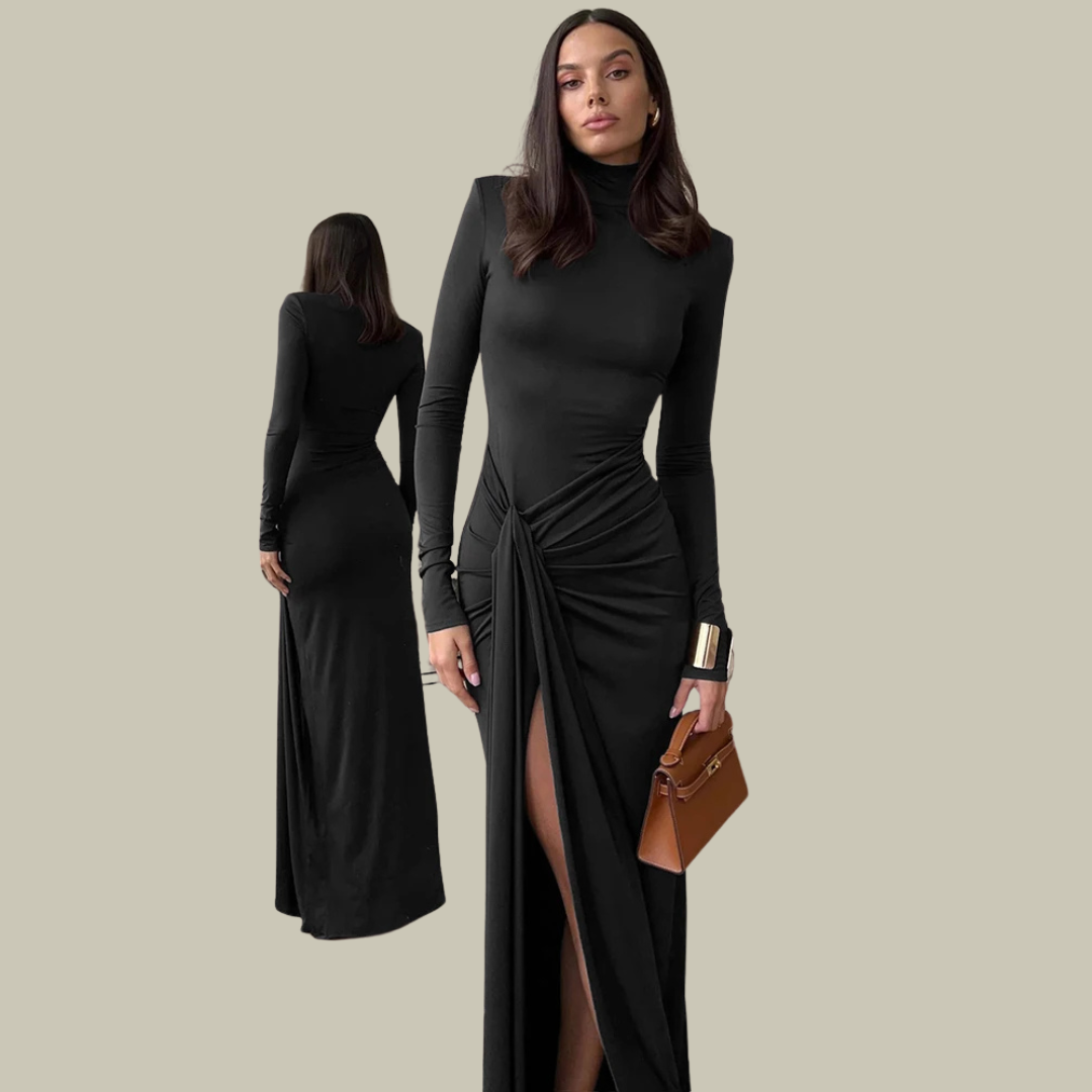 Lux & Classy • Women's Draped Bodycon Dress
