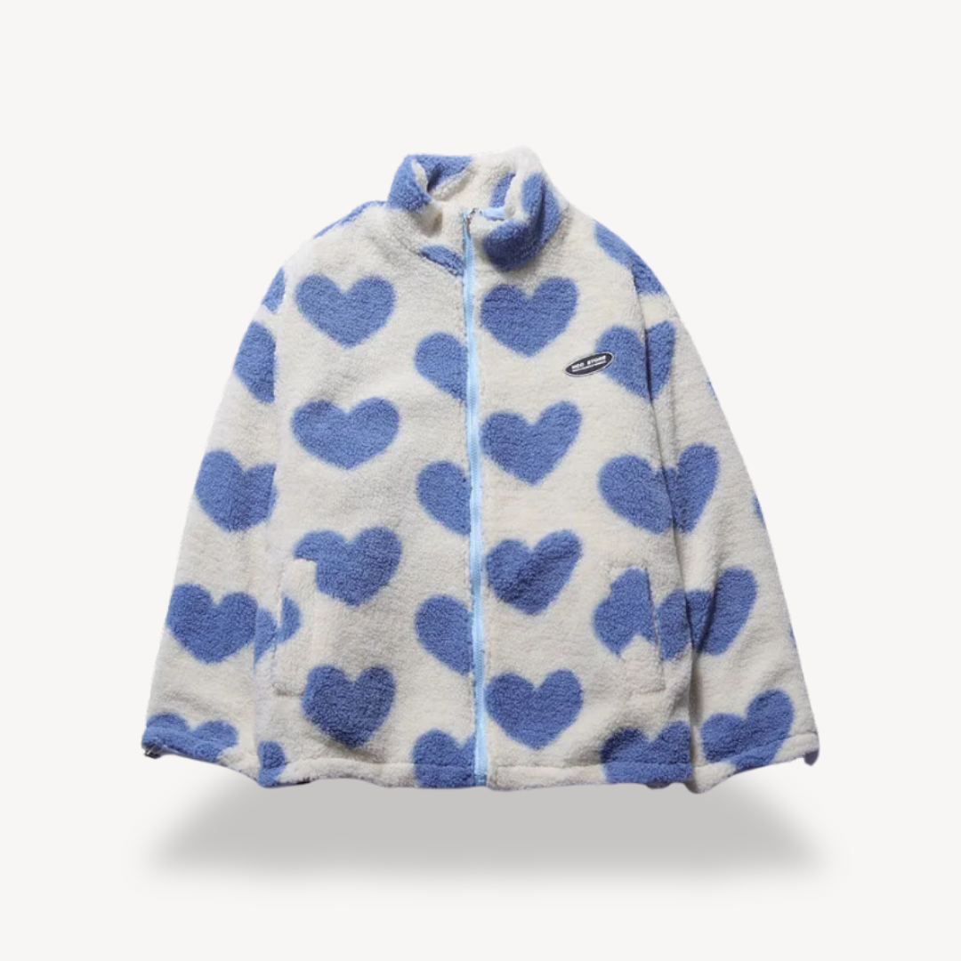 Loravelle | Women's Fleece-Lined Heart Jacket