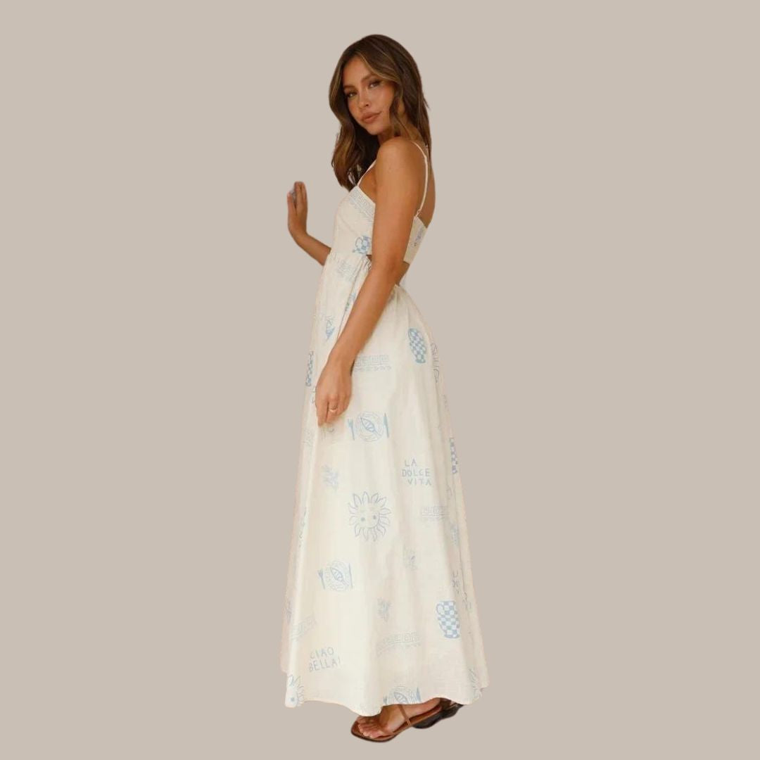Bella Vita - Summer maxi dress with delicate prints
