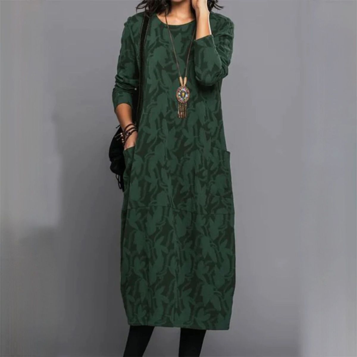 Green stylish dress