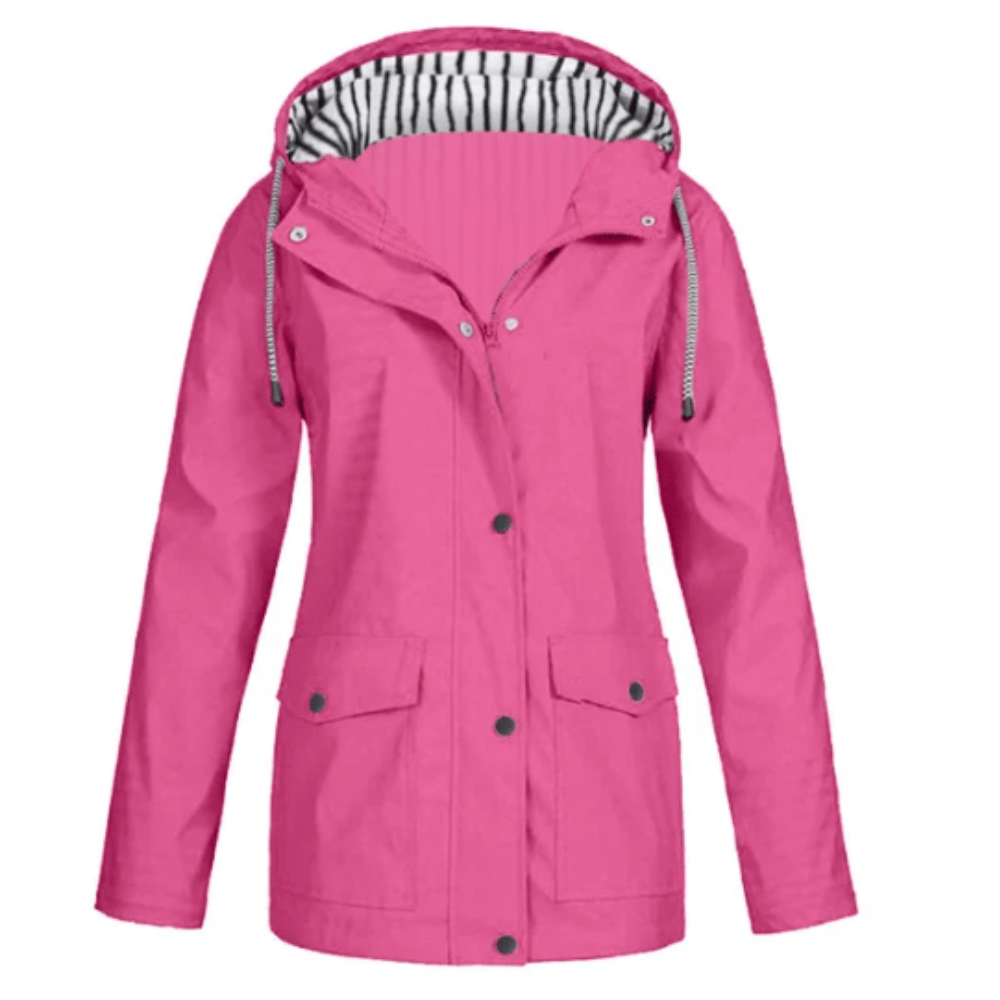 Long hooded winter jacket for women