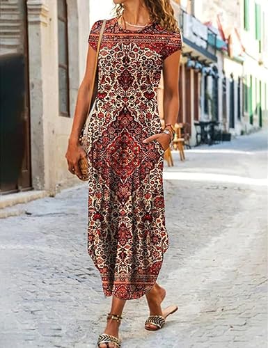 Adeline - Elegant Dress with short sleeves and Unique Cut