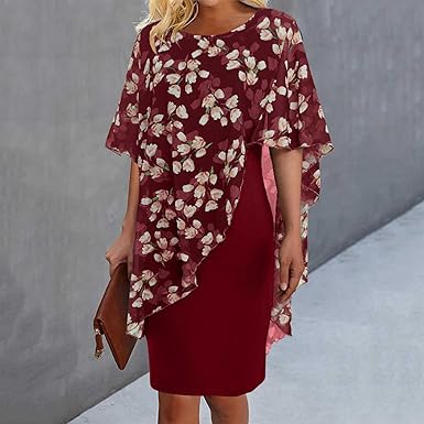 Jemima - Floral print dress with stitching