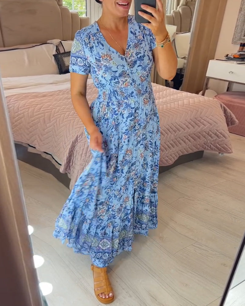 Winona | Casual boho floral dress