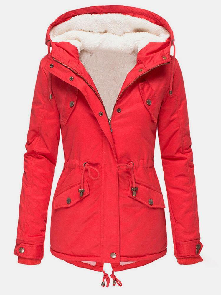 Hooded winter jacket for women