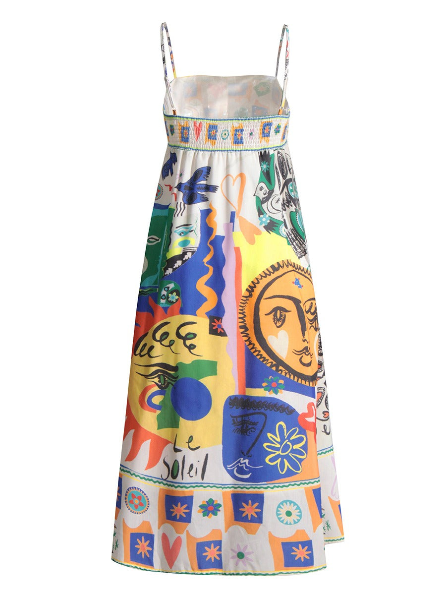 Laraine - sleeveless dress with high waist