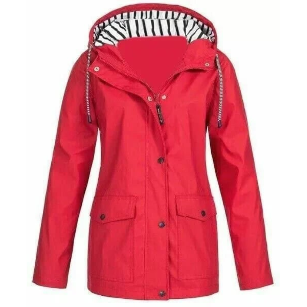 Long hooded winter jacket for women