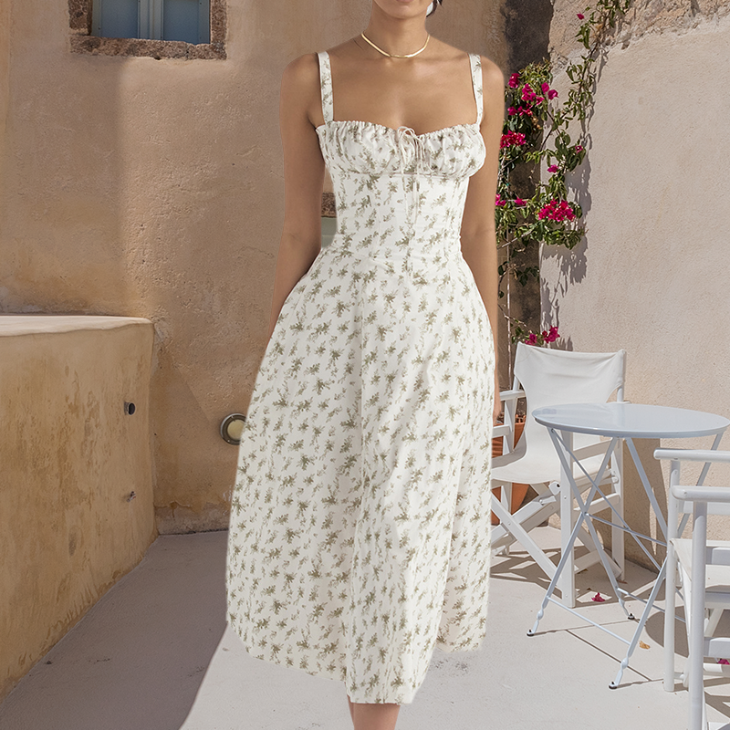 Artemis - Multicoloured patterned dress with flowers