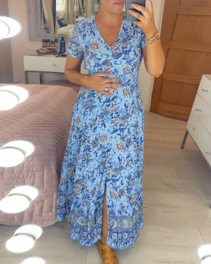 Winona | Casual boho floral dress