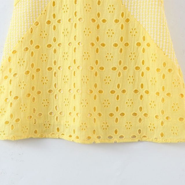 Liana - Sun-kissed cami dress with eyelet embroidery